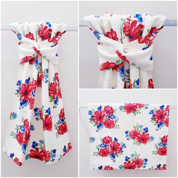 #0996 NEW! Pioneer Woman Hang'N'Snap HAND Towel *Select your snap - Picture 4 of 14